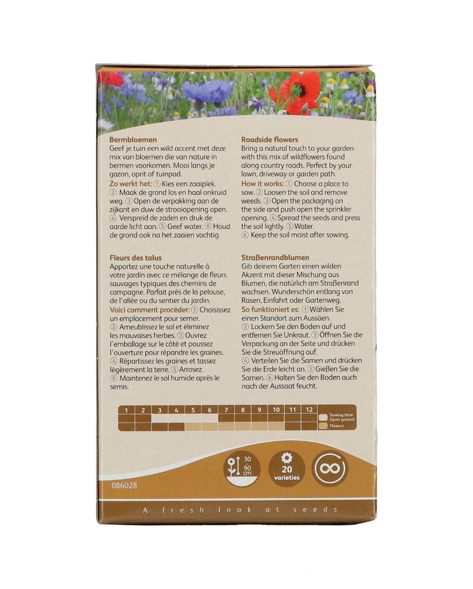 Buzzy® Strooidoosje Friendly Fl. Bermbloemenmengsel 15m²