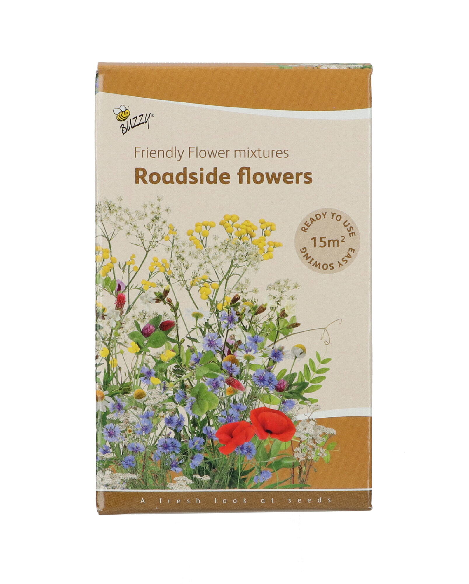 Buzzy® Strooidoosje Friendly Fl. Bermbloemenmengsel 15m²