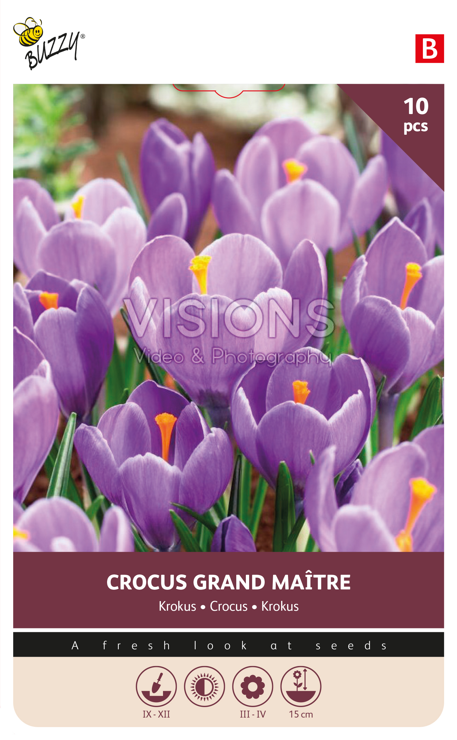 Buzzy® Bulbs Crocus Grand Maitre 8/9 10pcs.