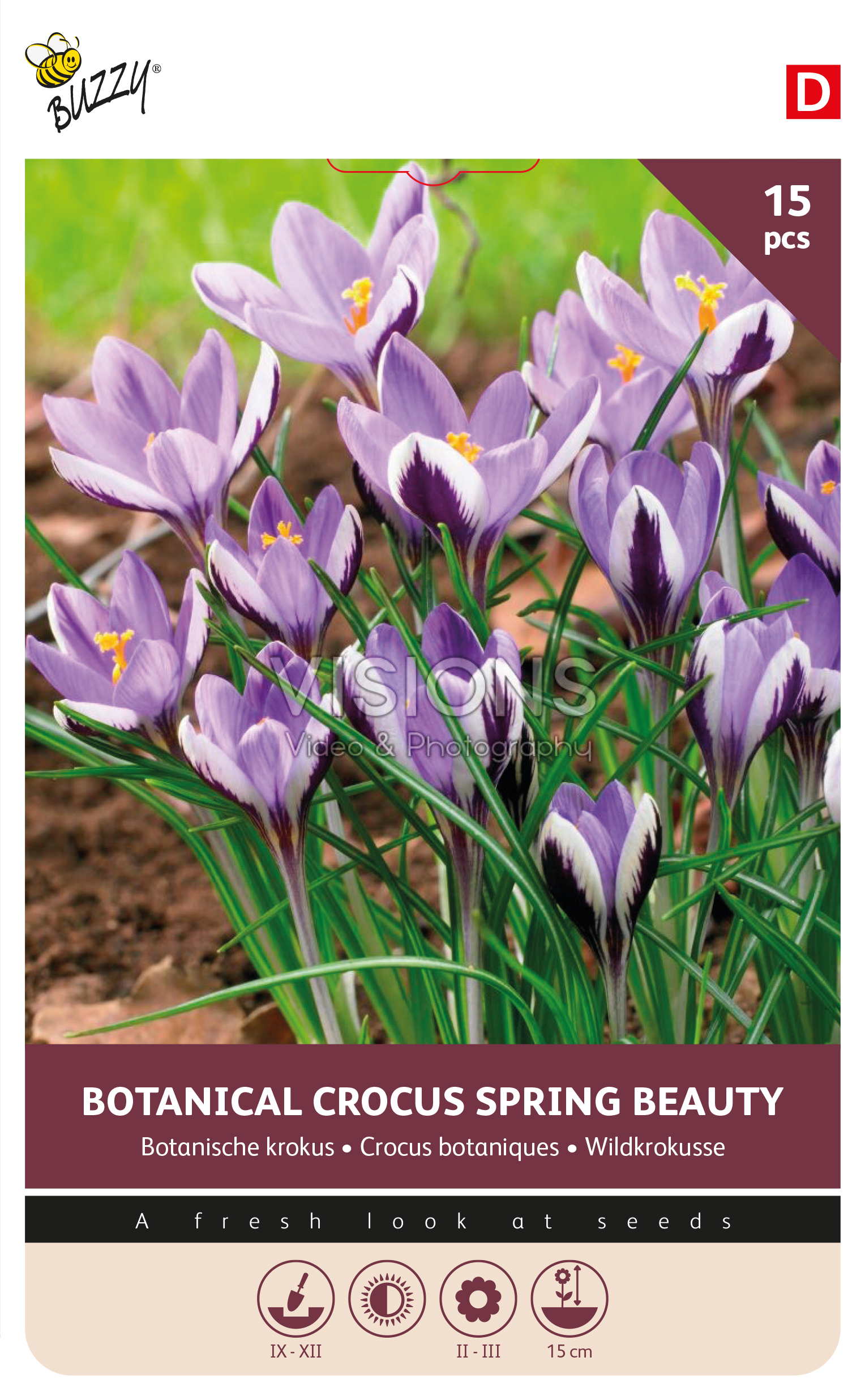 Buzzy® Bulbs Crocus Spring Beauty 5/7 15pcs.