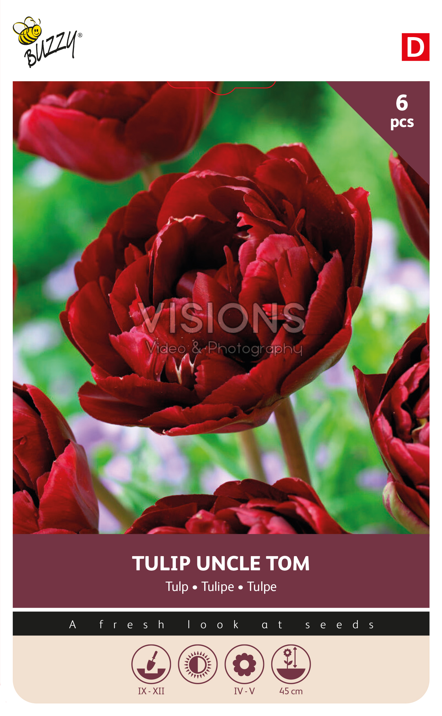 Buzzy® Bulbs Tulp Uncle Tom 11/12  6st.
