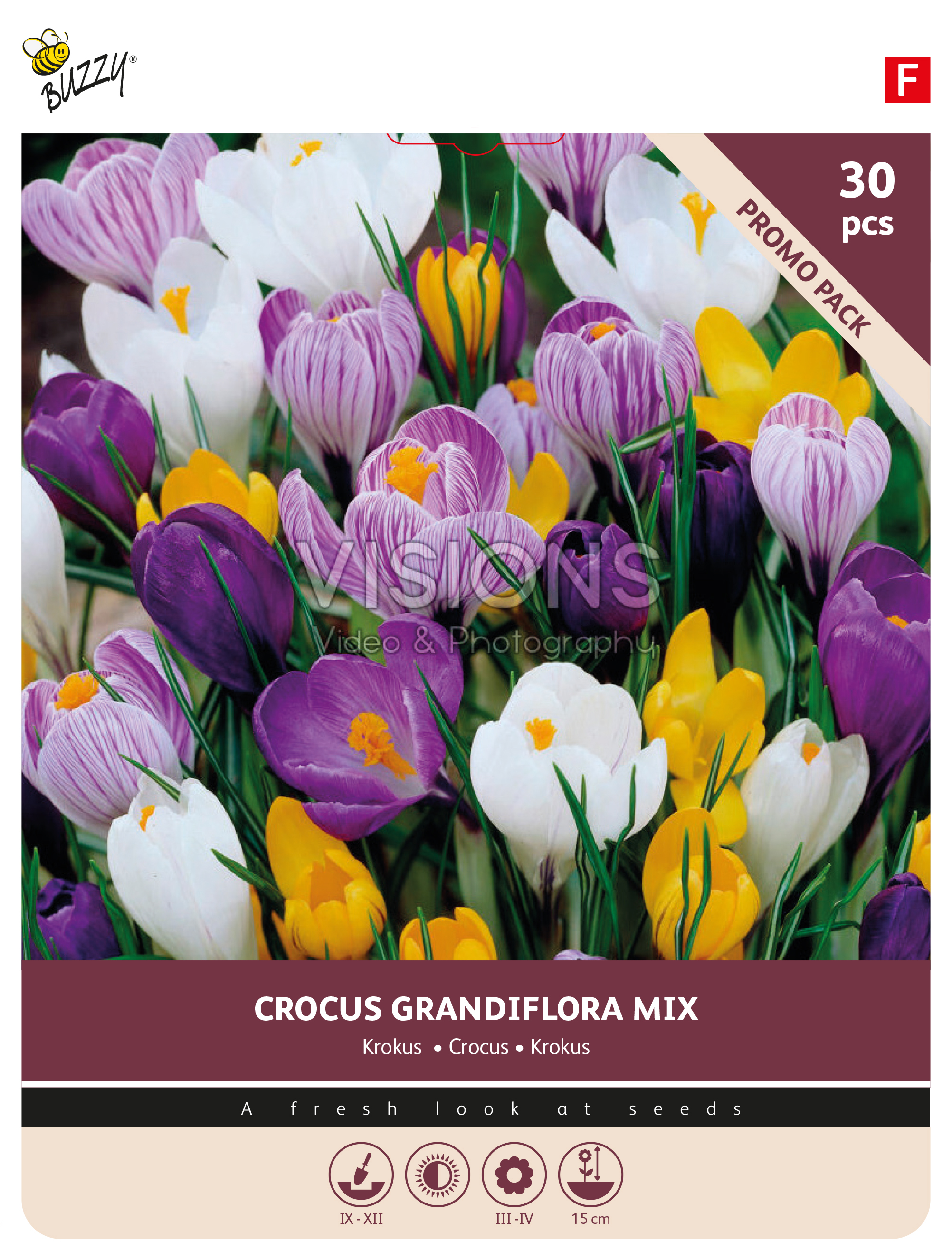 Buzzy® Bulbs Crocus Grandiflora mixed 7/8 30st.