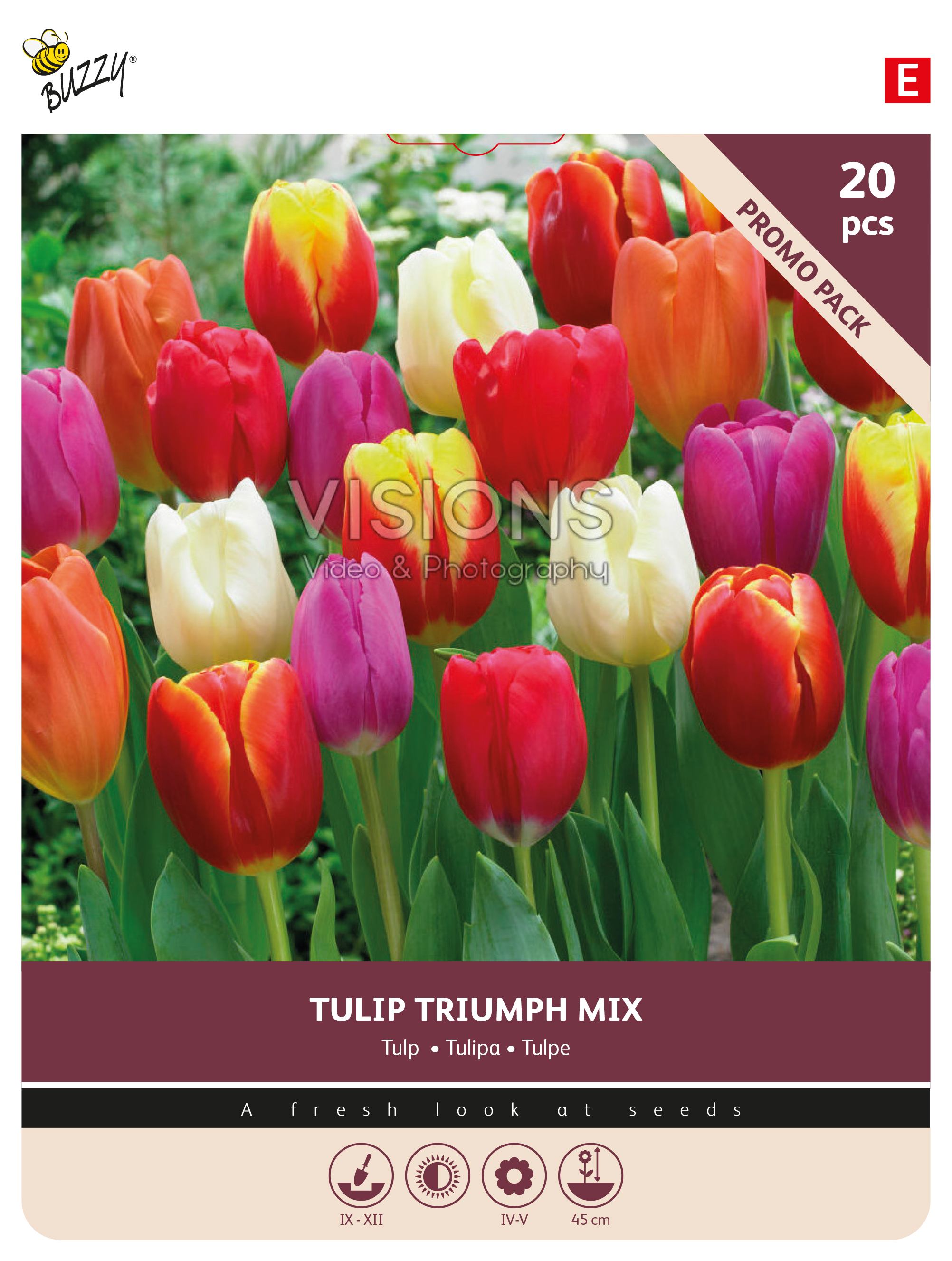 Buzzy® Bulbs Tulp Triumpf gemengd 11/12 20st.
