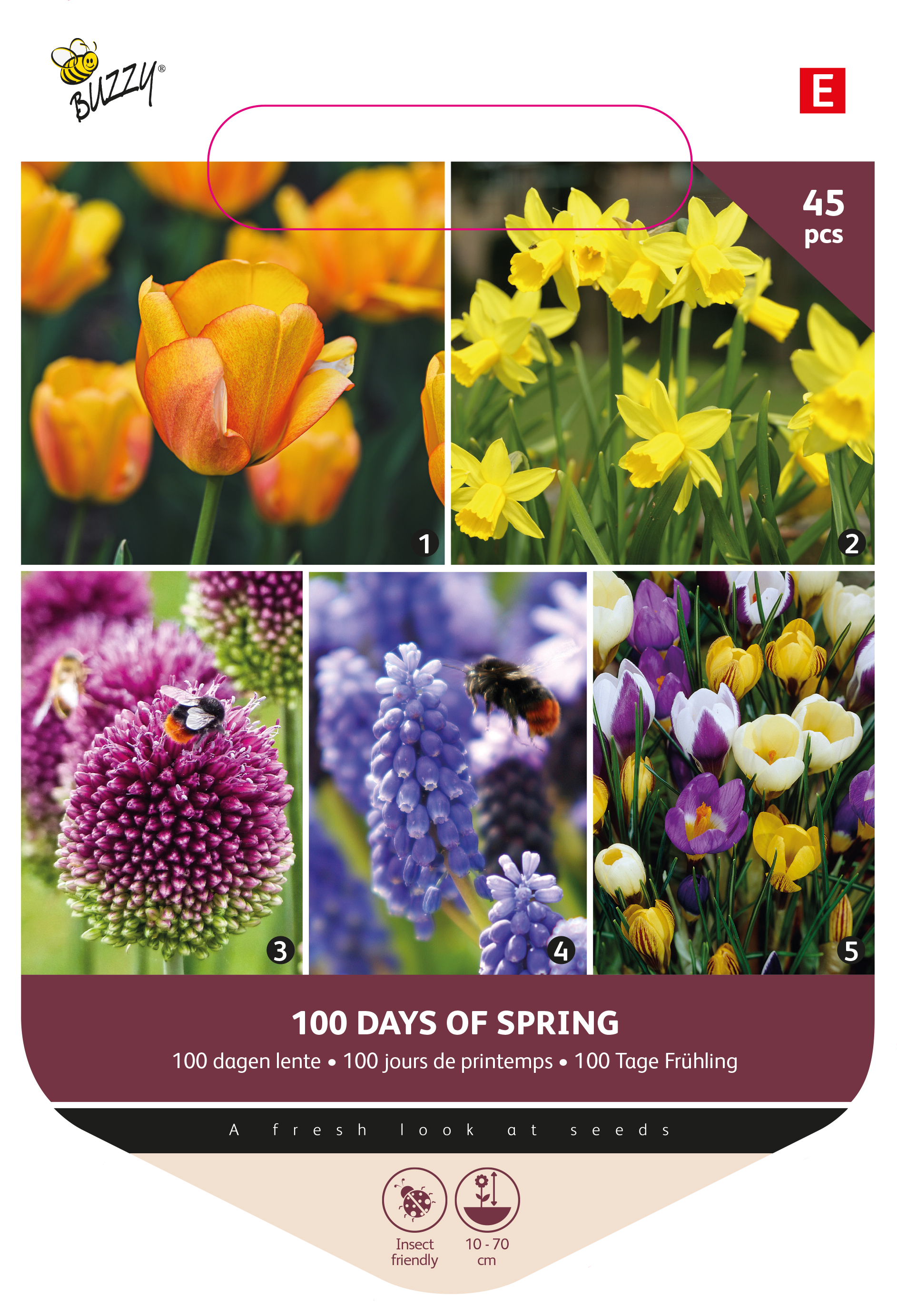 Buzzy® Bulbs Pick-up bag 100 days Spring