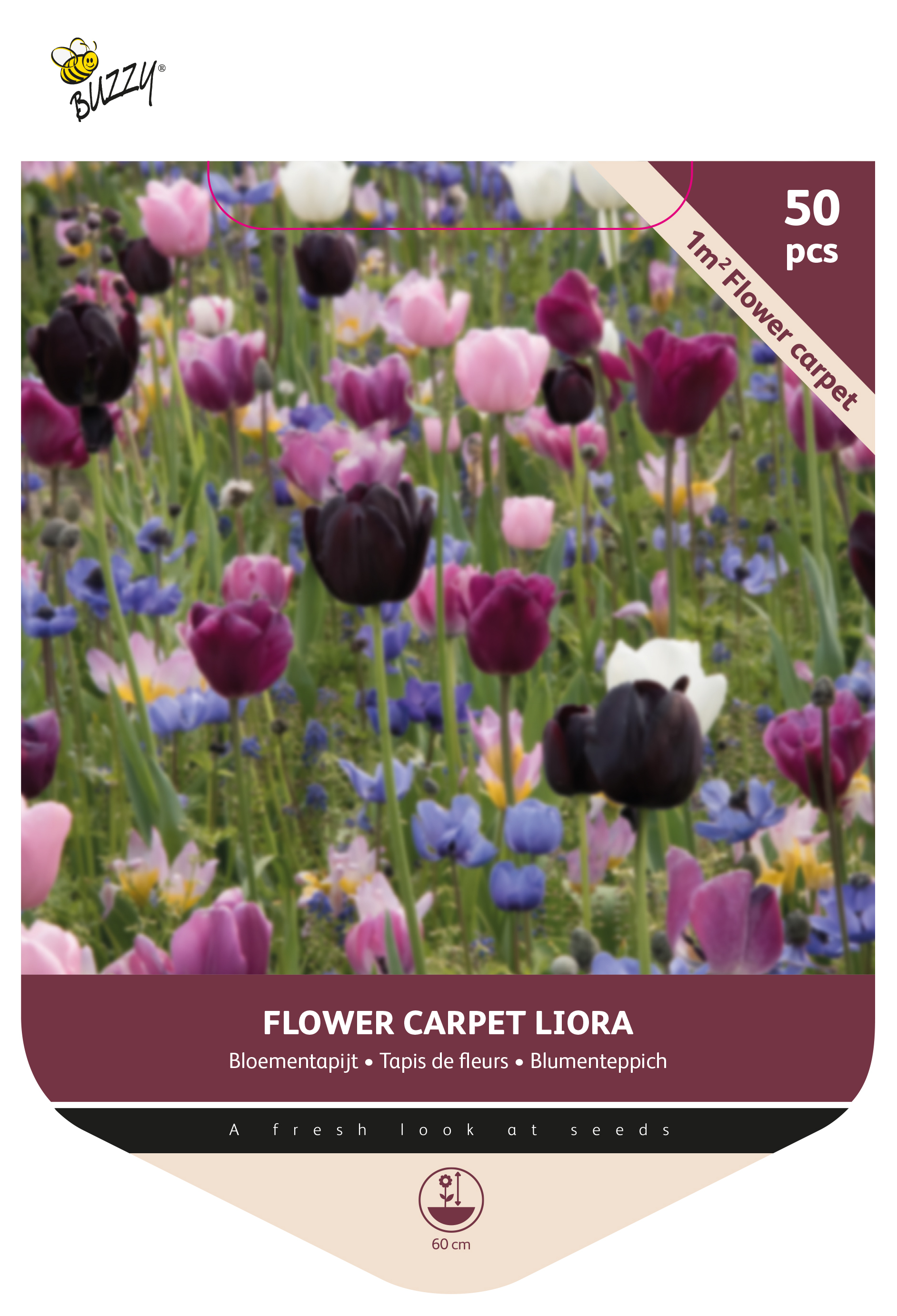 Buzzy® Bulbs Pick-up bag Flowercarpet 1m² Liora