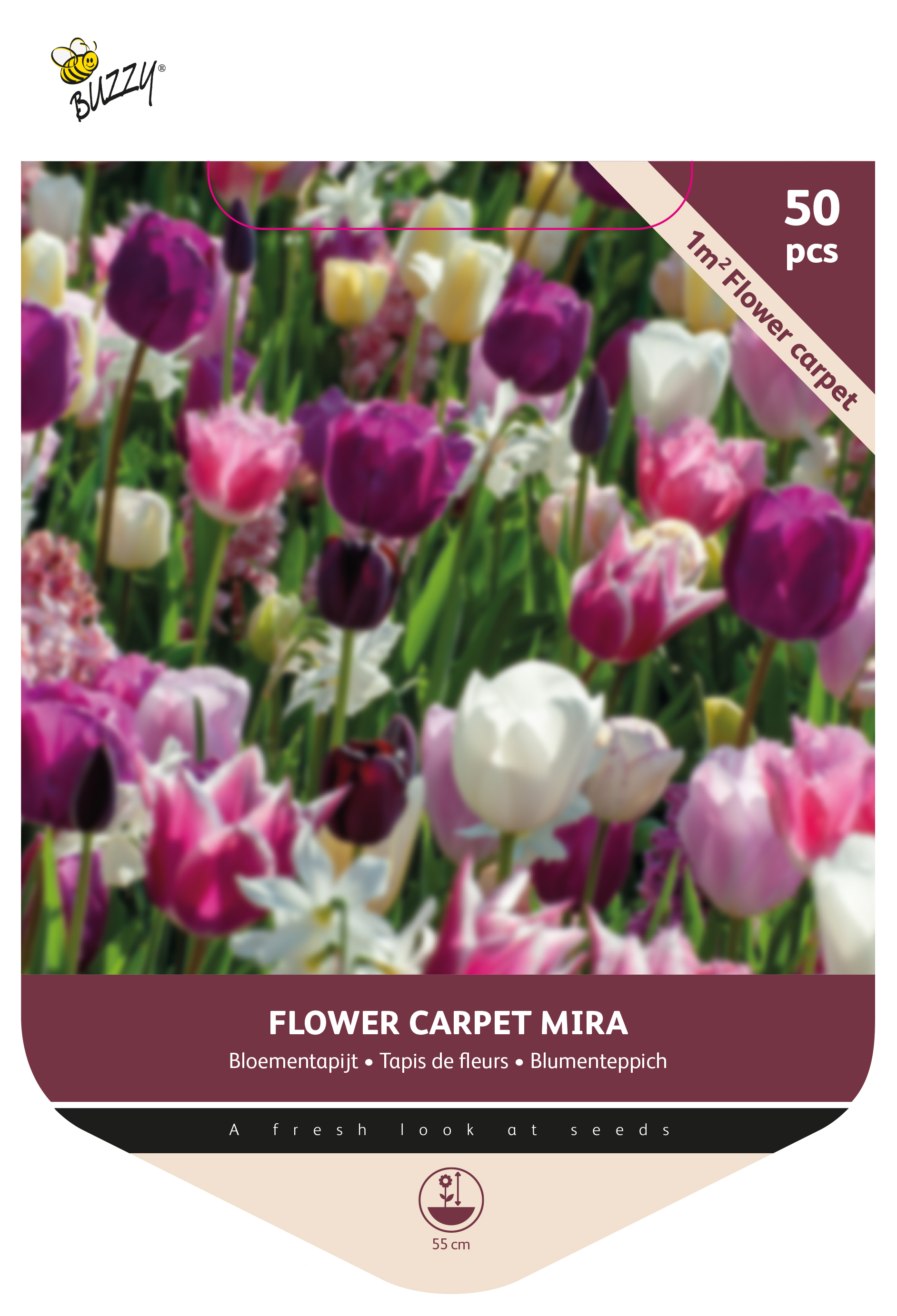 Buzzy® Bulbs Pick-up tas Bloementapijt 1m² Mira