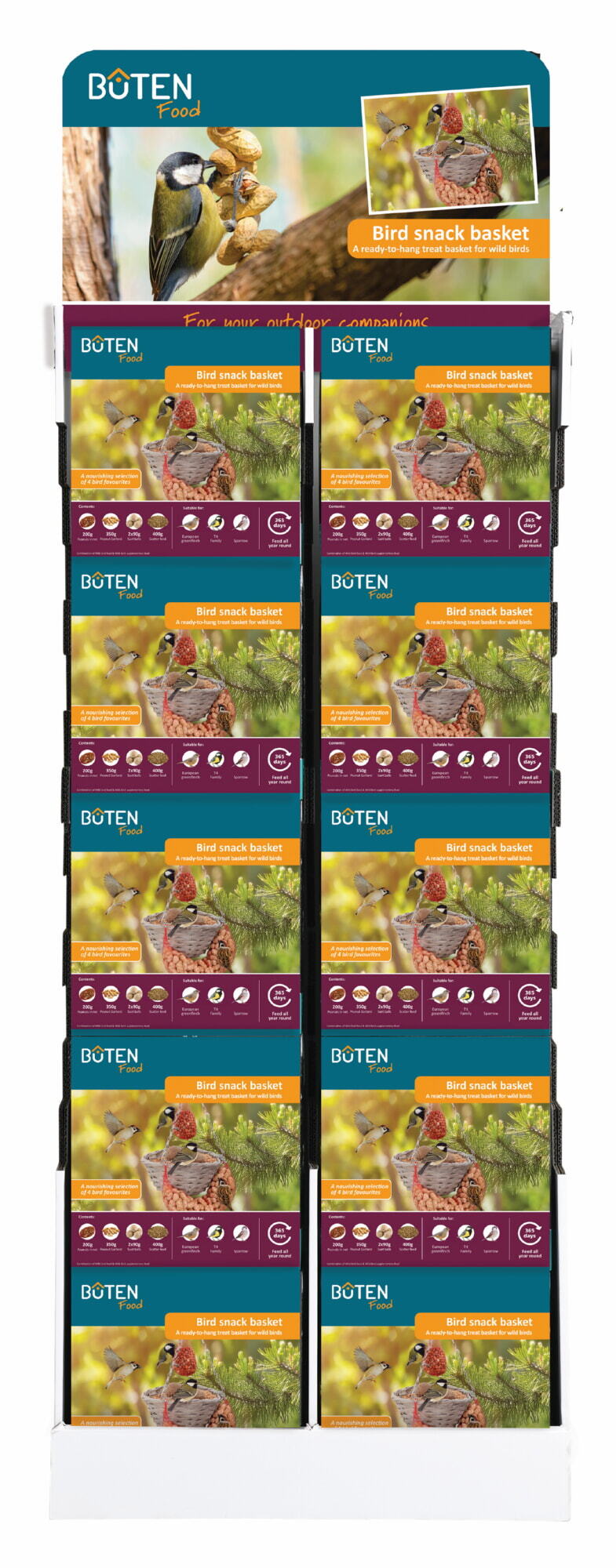 Bûten Food display Bird snack basket 30st