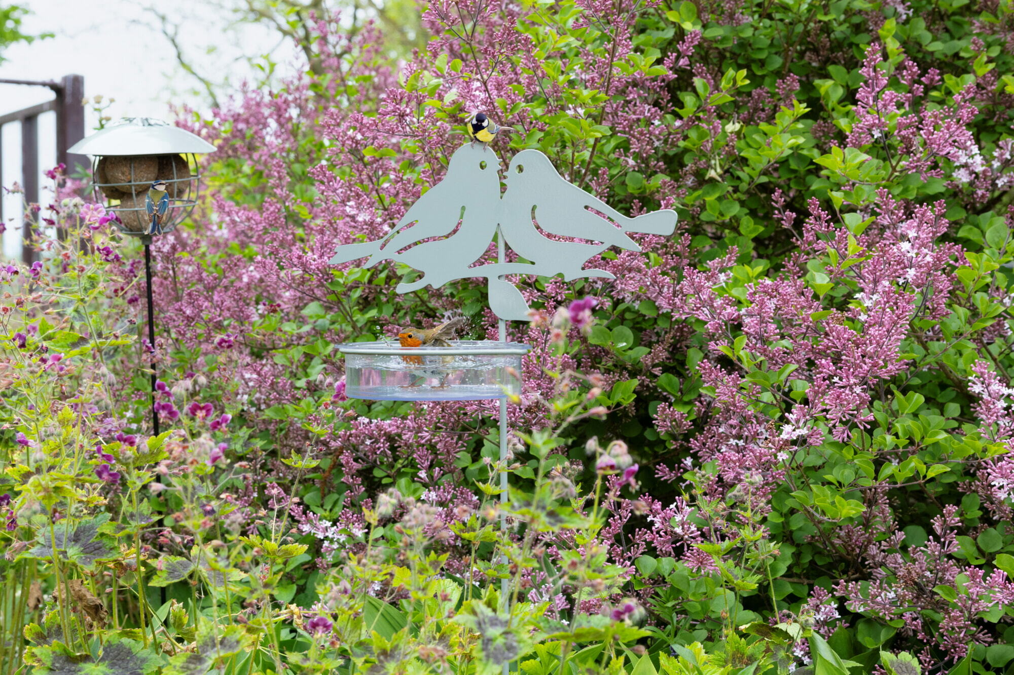 Bûten Gift Forest vogelbadje op steel