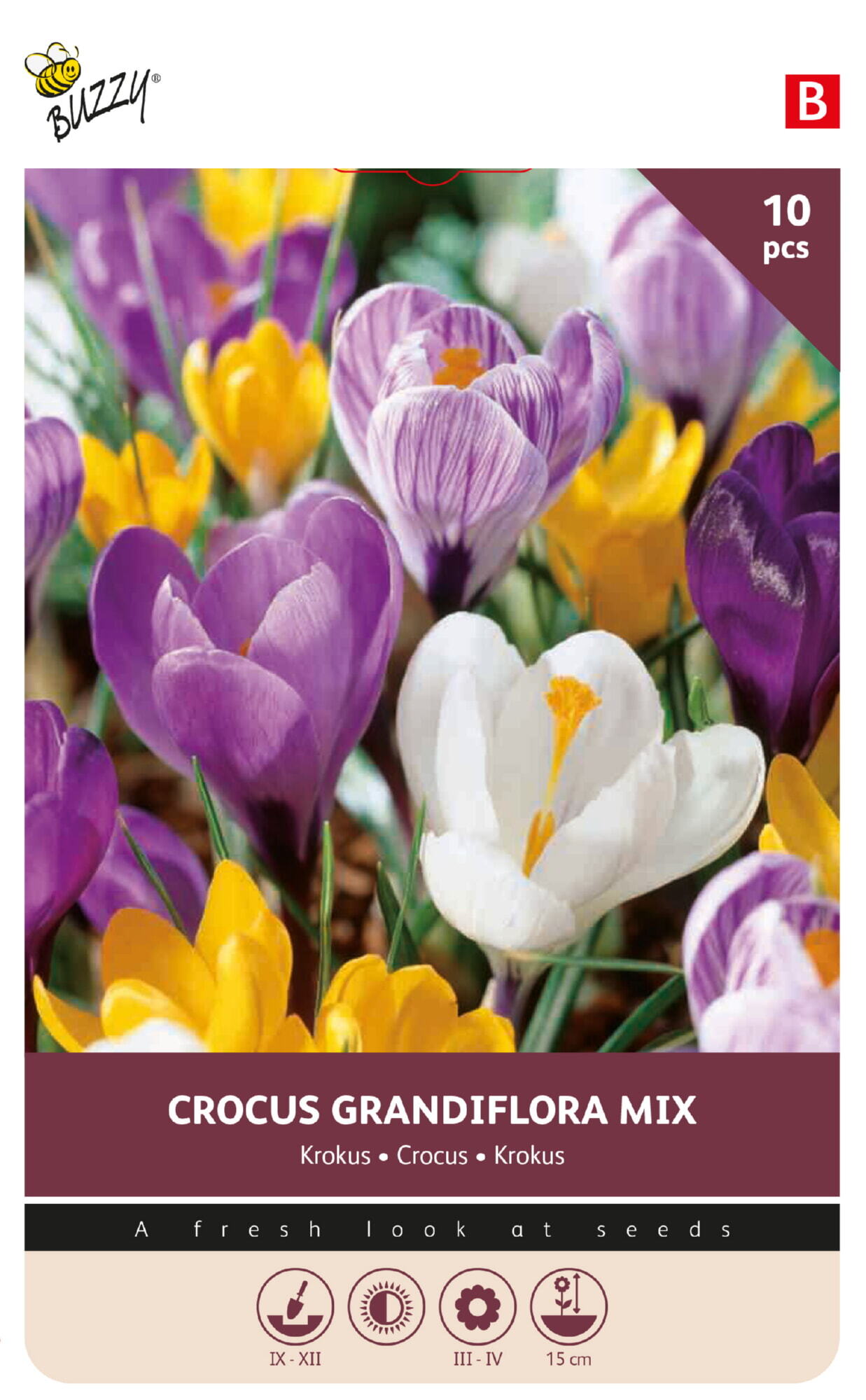 Buzzy® Bulbs Crocus Grandiflora mixed 8/9 10pcs.