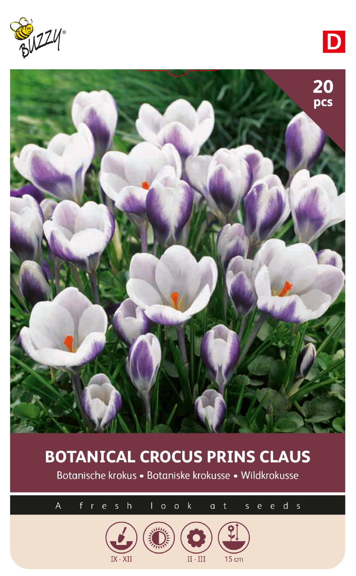 Buzzy® Bulbs Crocus Prins Claus 5/7 20pcs.