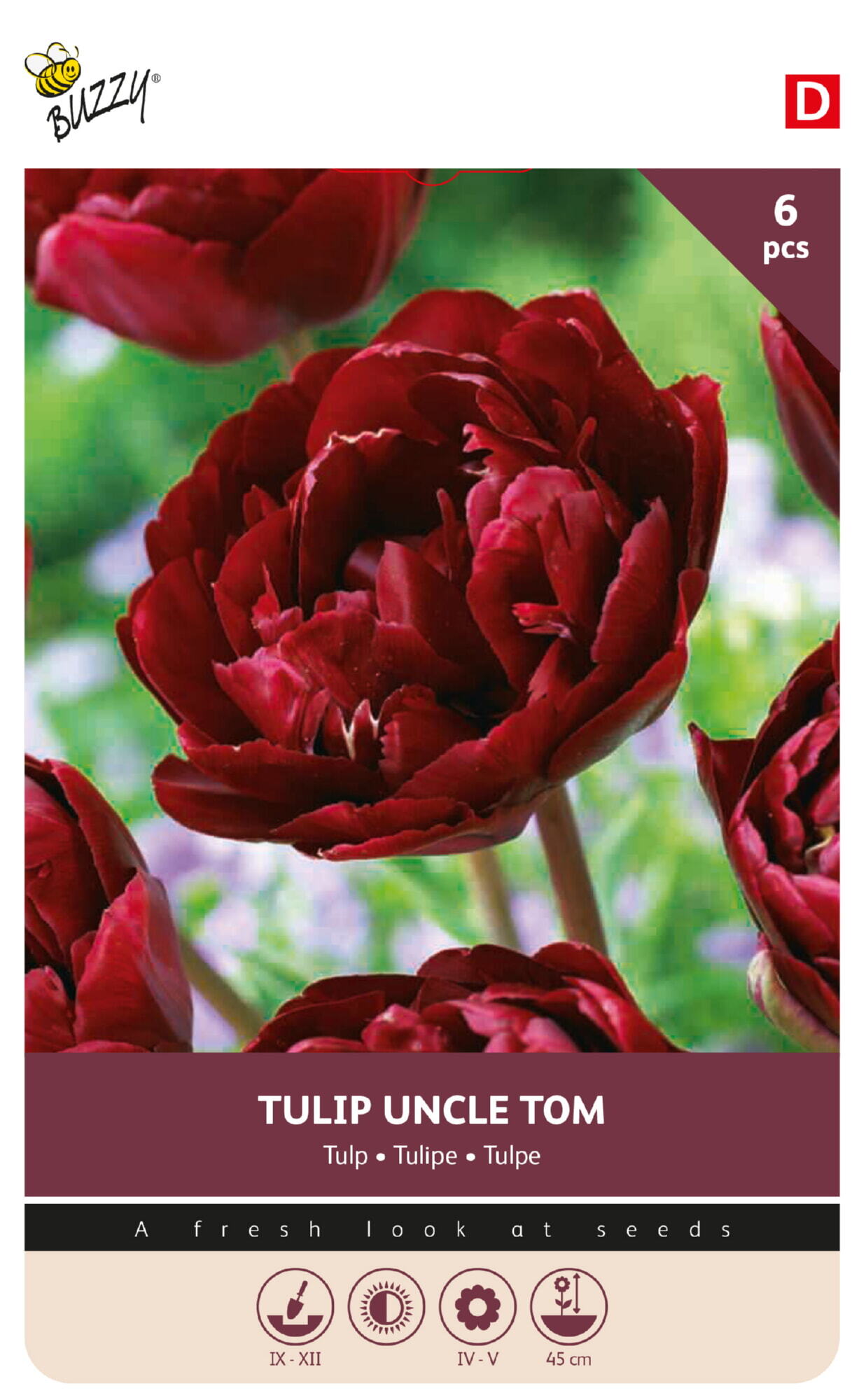 Buzzy® Bulbs Tulp Uncle Tom 11/12  6st.