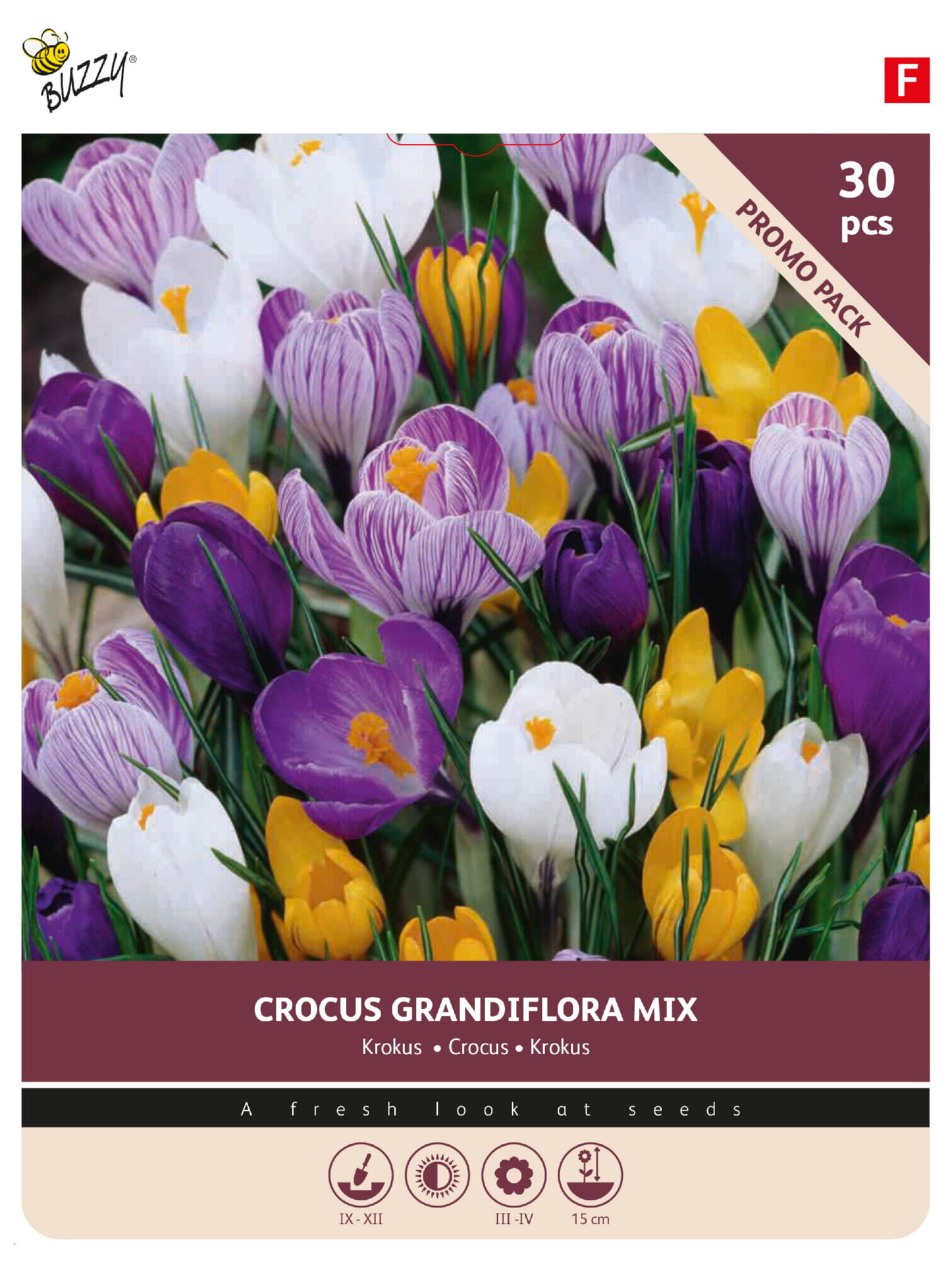 Buzzy® Bulbs Crocus Grandiflora mixed 7/8 30pcs.