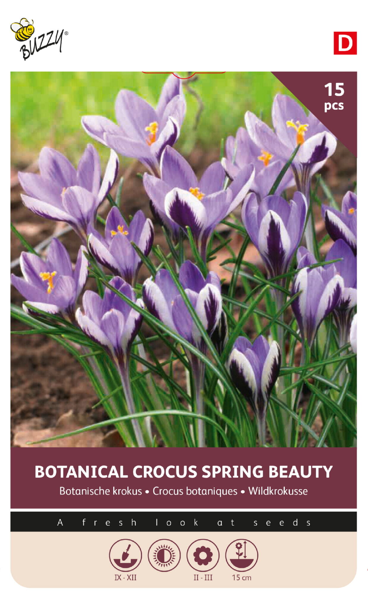 Buzzy® Bulbs Crocus Spring Beauty 5/7 15st.